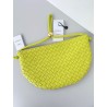 Bottega Veneta Turn Bag In Acid Kiwi Intrecciato Lambskin 940