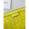 Bottega Veneta Turn Bag In Acid Kiwi Intrecciato Lambskin 940