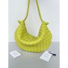 Bottega Veneta Turn Bag In Acid Kiwi Intrecciato Lambskin 940