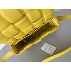 Bottega Veneta Padded Cassette Bag In Yellow Lambskin 459