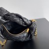 Bottega Veneta Mini Jodie Chain Bag In Black Intrecciato Lambskin 520