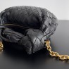 Bottega Veneta Mini Jodie Chain Bag In Black Intrecciato Lambskin 520