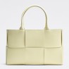 Bottega Veneta Arco Medium Tote In Cream Intrecciato Lambskin 055