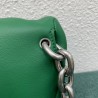 Bottega Veneta The Belt Chain Pouch In Green Nappa Leather 100