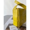 Bottega Veneta Cassett Bag In Yellow Wrinkled Calfskin 135