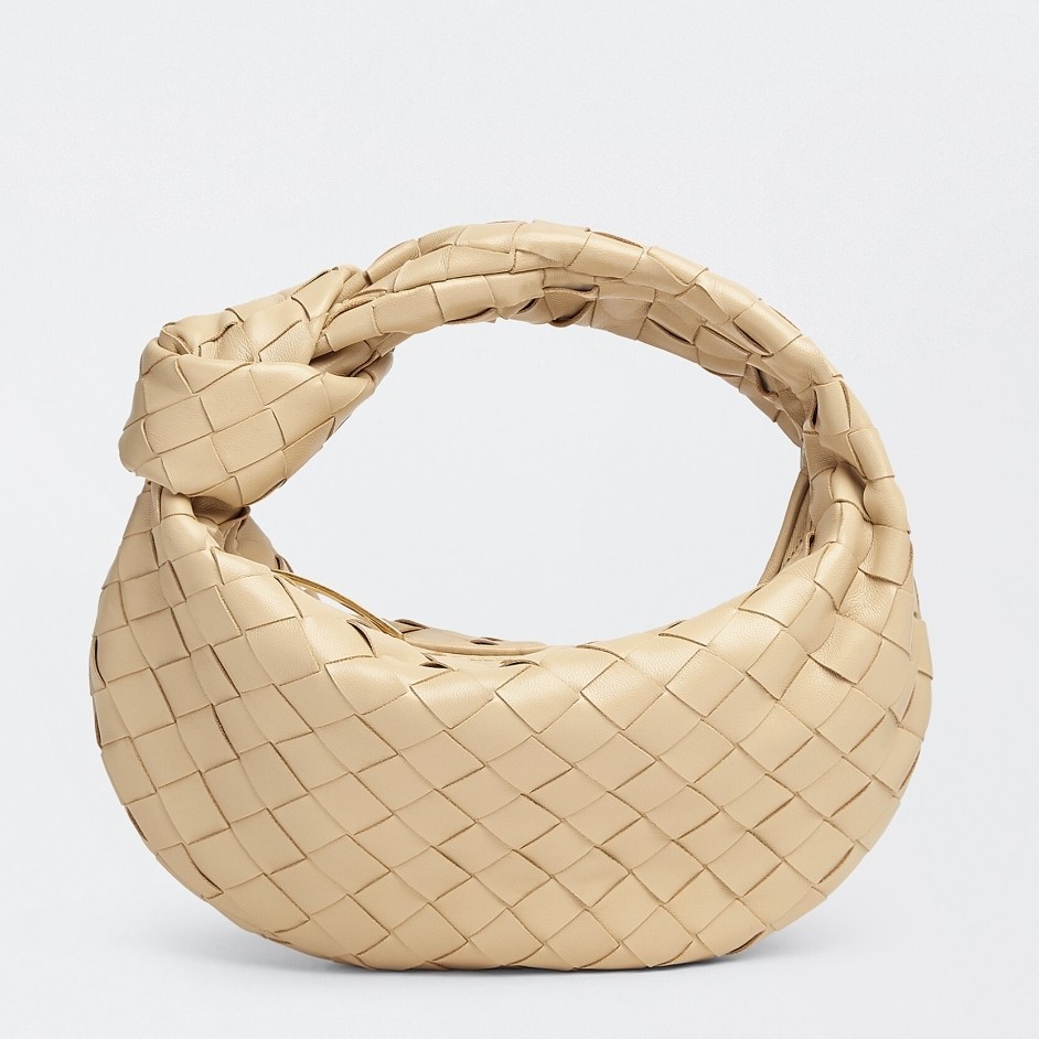 Bottega Veneta BV Jodie Mini Bag In Porridge Intrecciato Lambskin 375