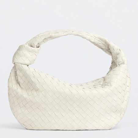 Bottega Veneta BV Jodie Small Bag In White Intrecciato Leather 299