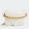 Bottega Veneta Mount Medium Envelope Bag In White Calfskin 329