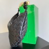 Bottega Veneta Small Sardine Bag In Black Intrecciato Lambskin 424