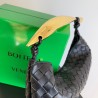 Bottega Veneta Small Sardine Bag In Black Intrecciato Lambskin 424