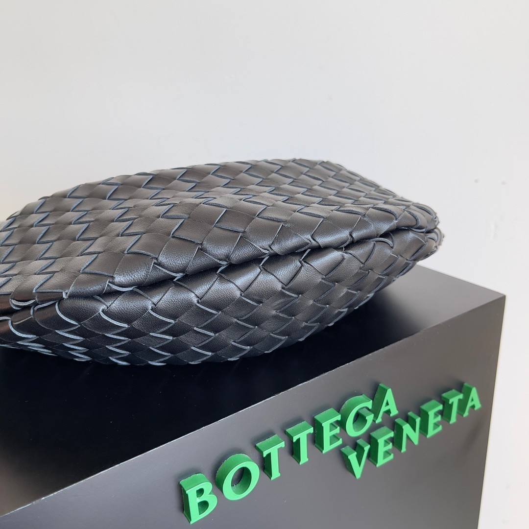 Bottega Veneta Small Sardine Bag In Black Intrecciato Lambskin 424