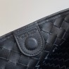 Bottega Veneta Small Sardine Bag In Black Intrecciato Lambskin 424