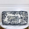 Dior Catherine Tote Bag In Blue Toile de Jouy Embroidery 491