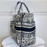 Dior Catherine Tote Bag In Blue Toile de Jouy Embroidery 491