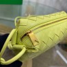 Bottega Veneta Loop Mini Bag In Kiwi Intrecciato Lambskin 104