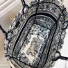 Dior Catherine Tote Bag In Blue Toile de Jouy Embroidery 491