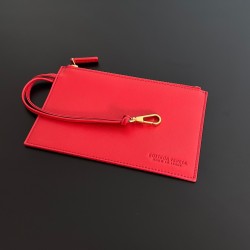 Bottega Veneta Mini Cabat Bag In Red Intrecciato Lambskin 851