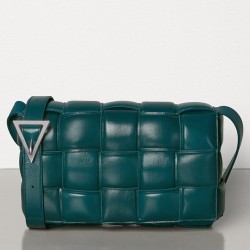 Bottega Veneta Padded Cassette Bag In Green Calfskin 891