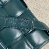 Bottega Veneta Padded Cassette Bag In Green Calfskin 891