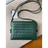 Bottega Veneta Small Loop Bag In Raintree Intrecciato Lambskin 955