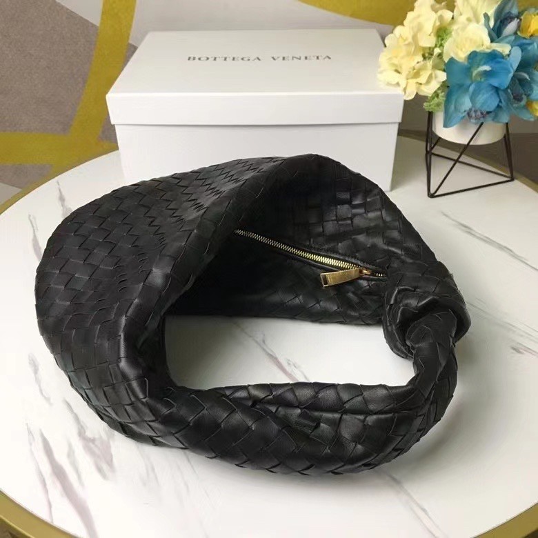 Bottega Veneta BV Jodie Small Bag In Black Intrecciato Leather 668