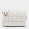 Bottega Veneta Padded Cassette Bag In White Lambskin 695