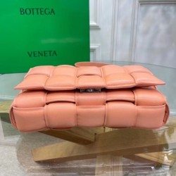 Bottega Veneta Padded Cassette Bag In Peachy Calfskin 809