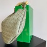 Bottega Veneta Small Sardine Bag In Travertine Intrecciato Lambskin 540
