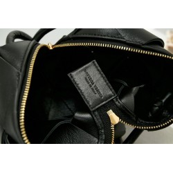 Bottega Veneta Mini Cassette Camera Bag In Black Lambskin 569