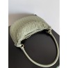 Bottega Veneta Gemelli Medium Bag in Travertine Intrecciato Lambskin 603