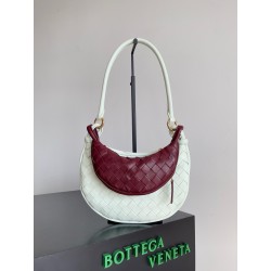 Bottega Veneta Gemelli Small Bag in Glacier/Barolo Intrecciato Lambskin 648