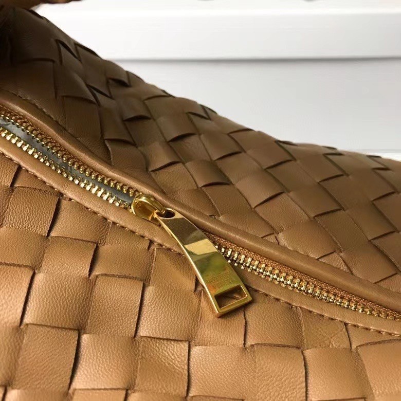 Bottega Veneta BV Jodie Small Bag In Caramel Intrecciato Leather 263