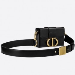 Dior 30 Montaigne Box Bag In Black Lambskin 249