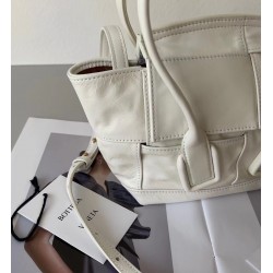 Bottega Veneta Mini Arco Bag In White Intrecciato Leather 901