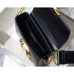 Dior 30 Montaigne Box Bag In Black Lambskin 249