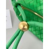 Bottega Veneta Turn Bag In Green Intrecciato Lambskin 920