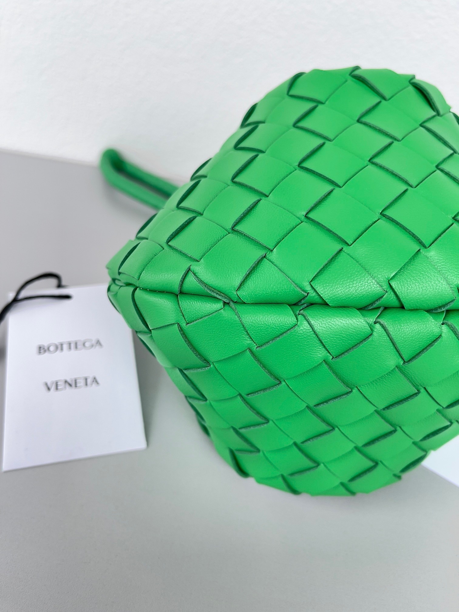 Bottega Veneta Turn Bag In Green Intrecciato Lambskin 920