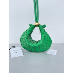 Bottega Veneta Turn Bag In Green Intrecciato Lambskin 920