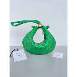 Bottega Veneta Turn Bag In Green Intrecciato Lambskin 920