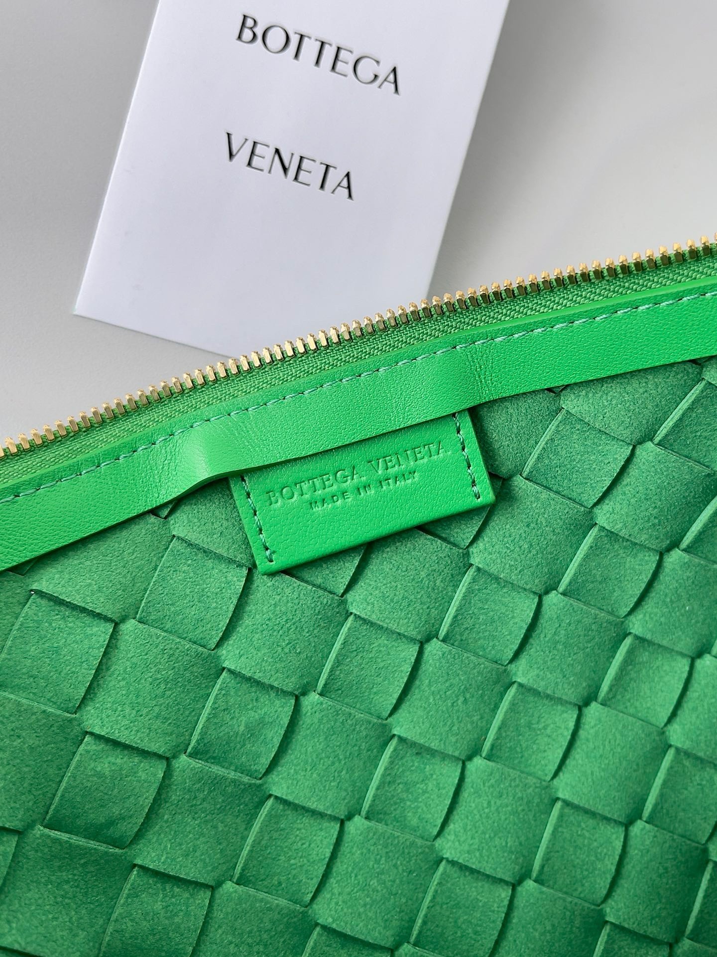 Bottega Veneta Turn Bag In Green Intrecciato Lambskin 920