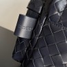 Bottega Veneta Small Backpack In Dark Blue Intrecciato Calfskin 323