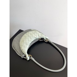 Bottega Veneta Gemelli Small Bag in Grey/Glacier Intrecciato Lambskin 394