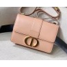 Dior 30 Montaigne Shoulder Bag In Pale Pink Calfskin  883