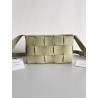 Bottega Veneta Cassett Bag In Travertine Intrecciato Lambskin 282