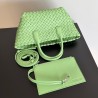 Bottega Veneta Mini Cabat Bag In Pistachio Intrecciato Lambskin 345