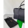 Bottega Veneta Arco Small Tote In Black Grained Leather 377