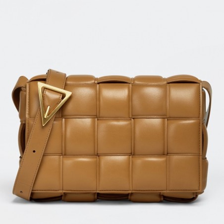 Bottega Veneta Padded Cassette Bag In Caramel Lambskin 524