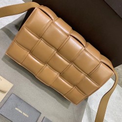 Bottega Veneta Padded Cassette Bag In Caramel Lambskin 524