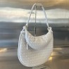 Bottega Veneta Gemelli Large Bag in White Intrecciato Lambskin 922