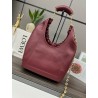 Loewe Medium Squeeze Bag in Bordeaux Nappa Lambskin 280